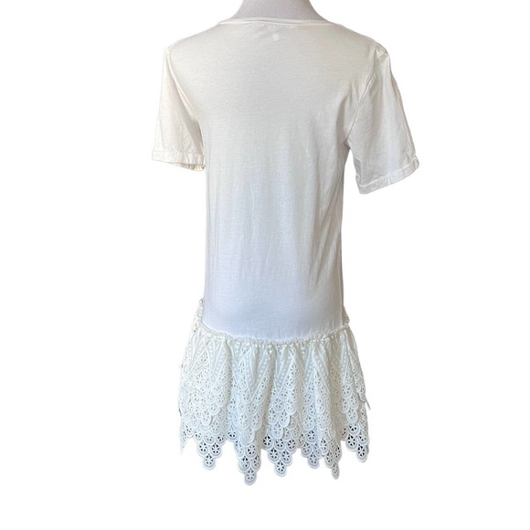 English Factory Ruffle Lace Dress size XS White S102 - Picture 2 of 5